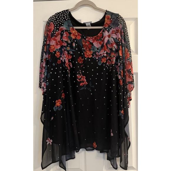 Catherine’s Women’s Tops 2X ~SET OF 3~ Bohemian Blouses Stretchy Flowy Cool EUC - Picture 2 of 16